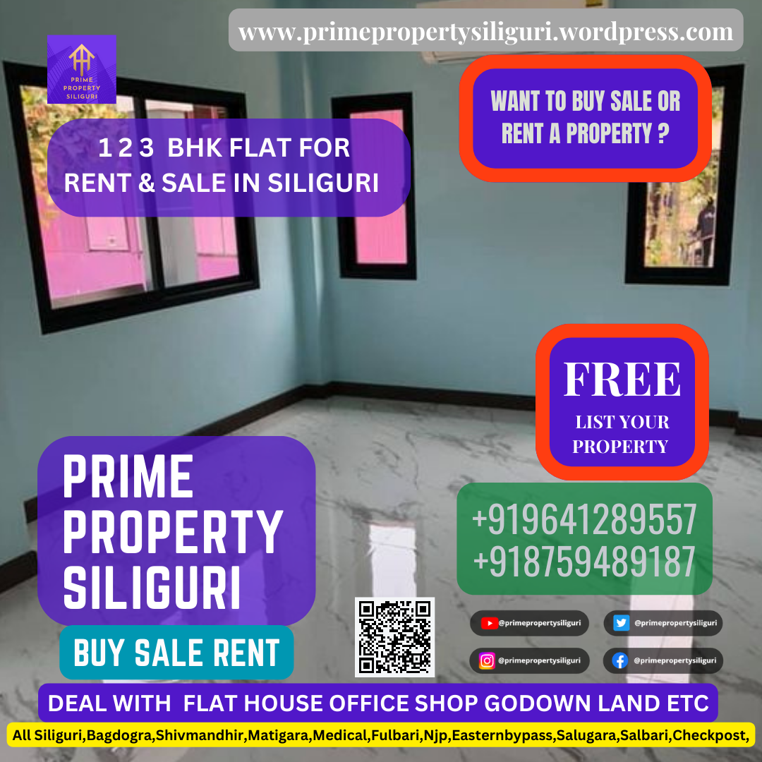 1 2 3 bhk furnish non furnish flat for rent at siliguri